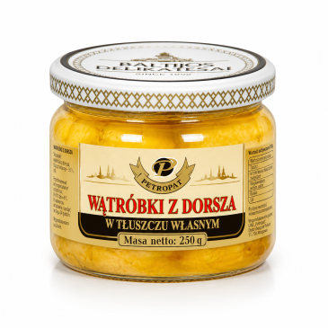 Wątróbki z Dorsza w tłuszczu własnym