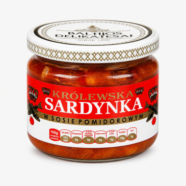 Królewska Sardynka w sosie pomidorowym