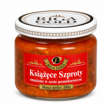 Książęce Szproty smażone w sosie pomidorowym