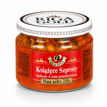Książęce Szproty wędzone w sosie pomidorowym